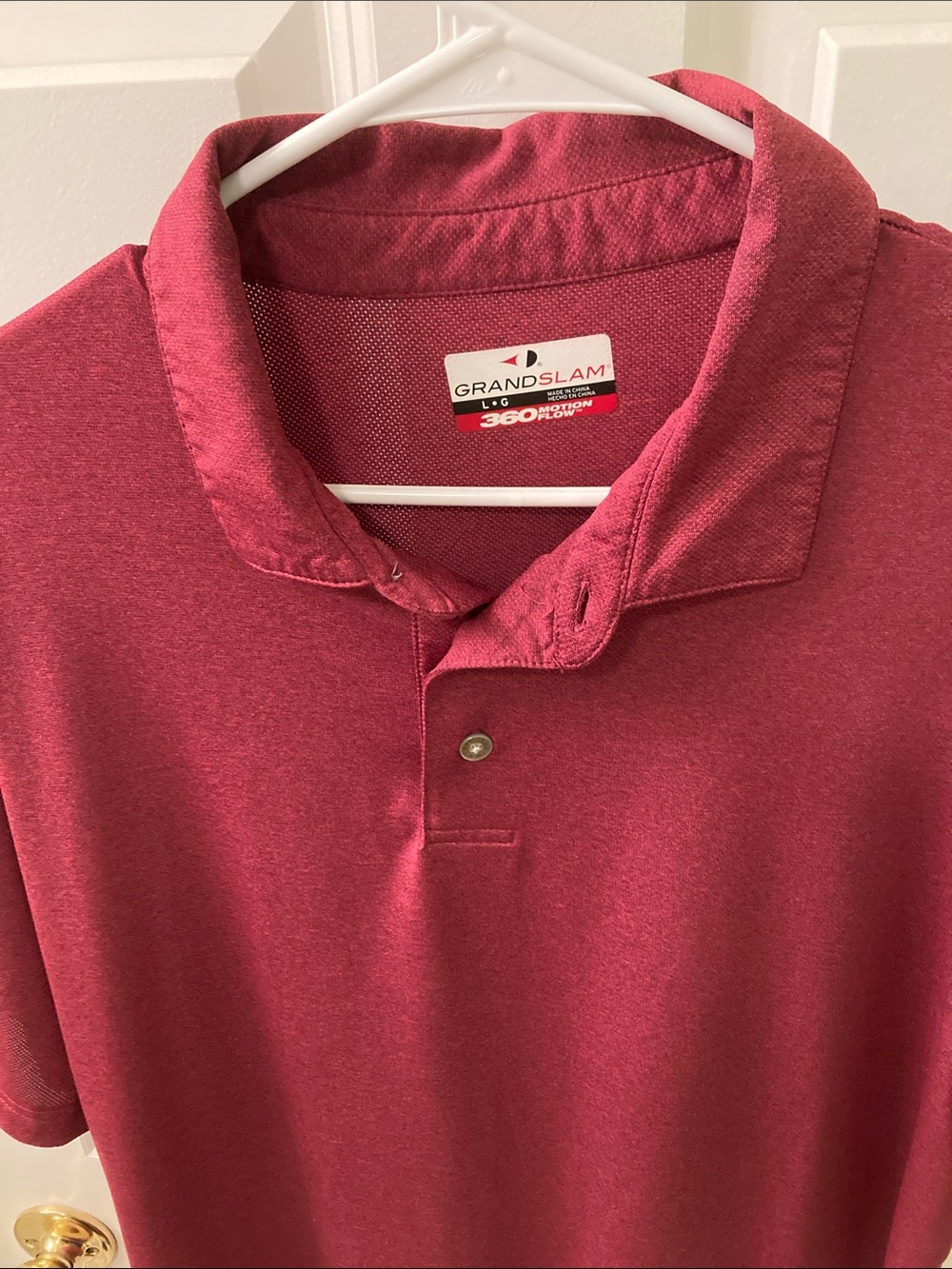 Grand Slam Men's Burgundy Polo Shirt
